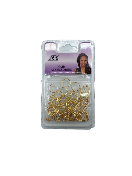 hair rings gold metal small hoops