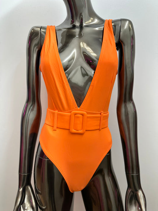 Buckle Up Bikini Orange