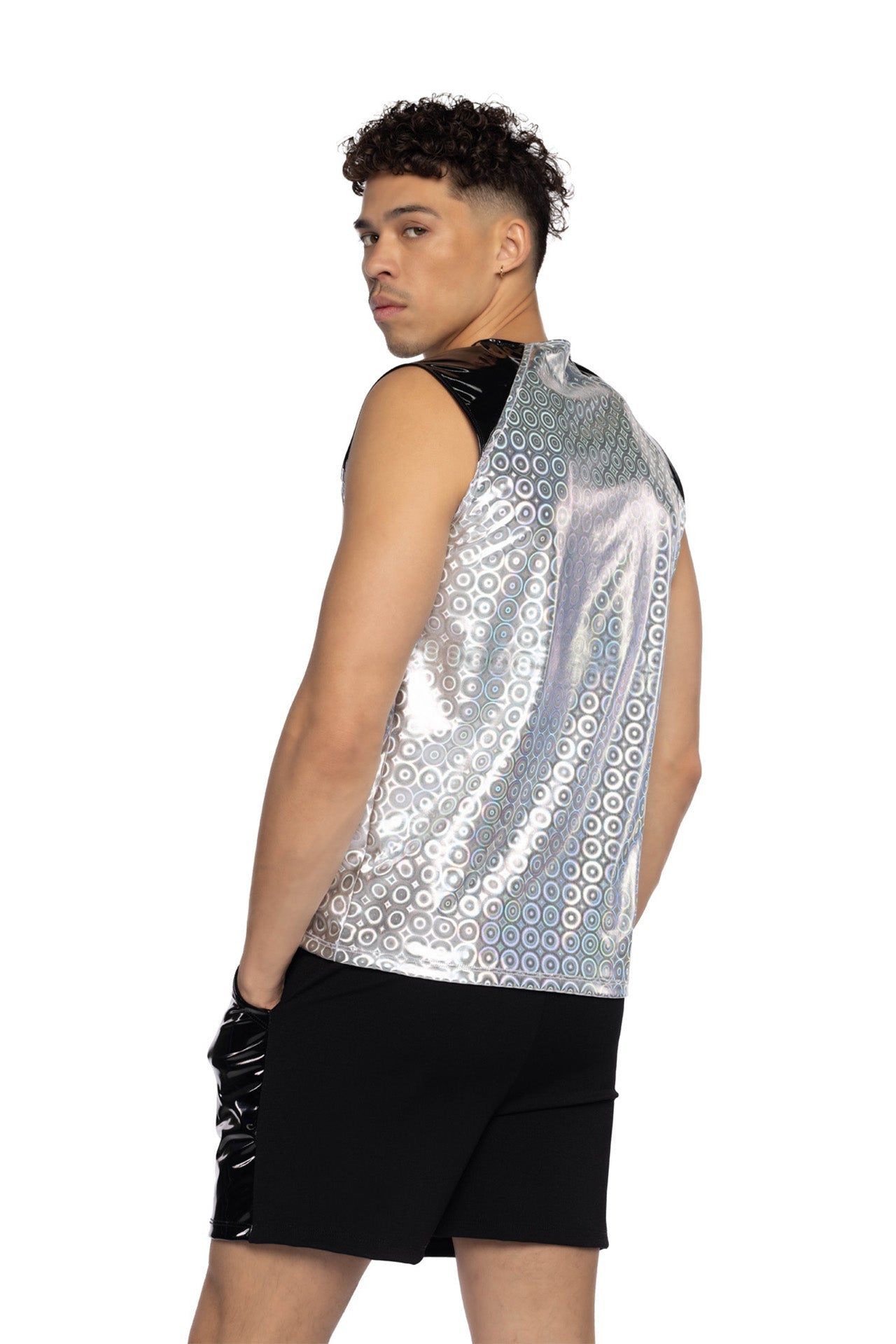 Two-Tone Men's Sleeveless Shirt