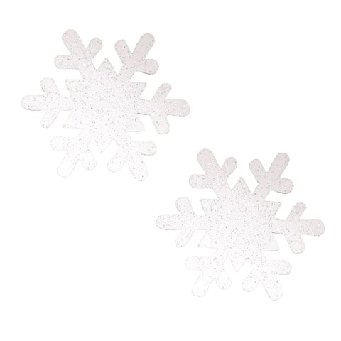 Snowflake Glitter White Pasties