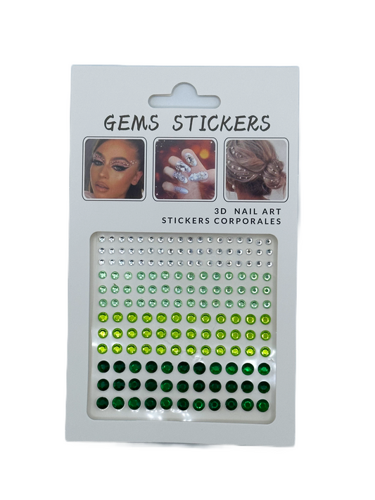 Individual Shaded Gems Green