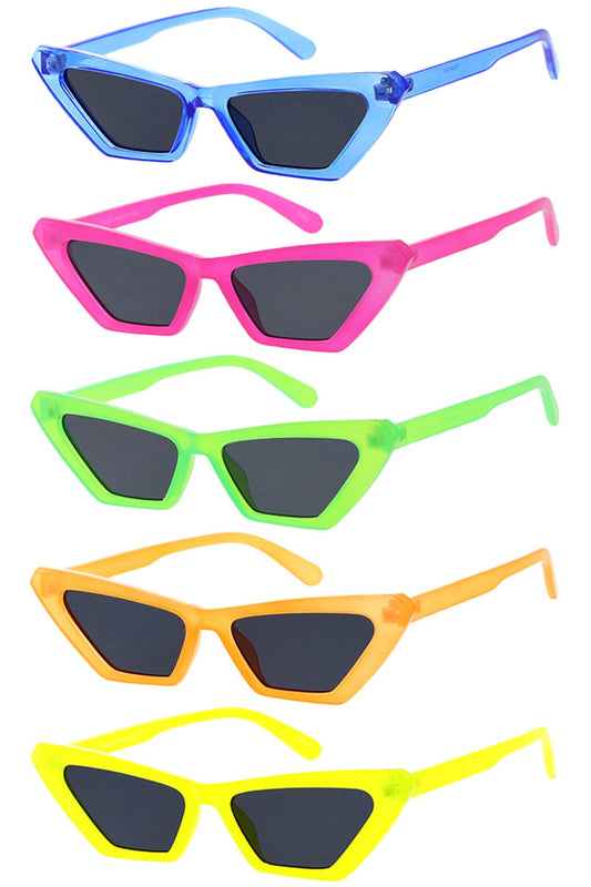 Retro Neon Cateye Sunglasses