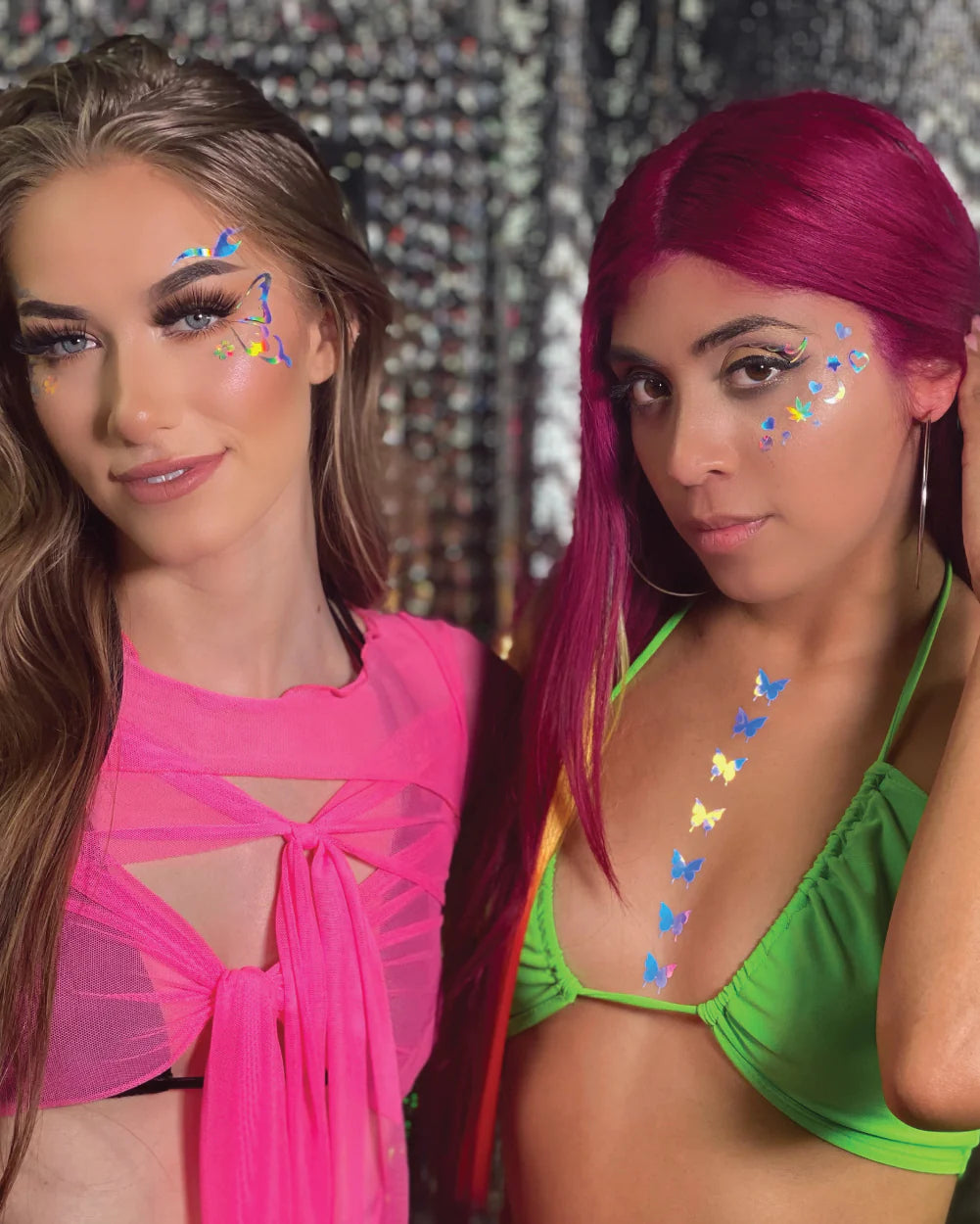 Rave Day Holo Face Decals