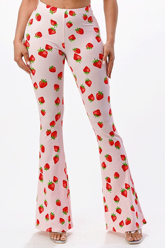 Strawberry Flare Pants