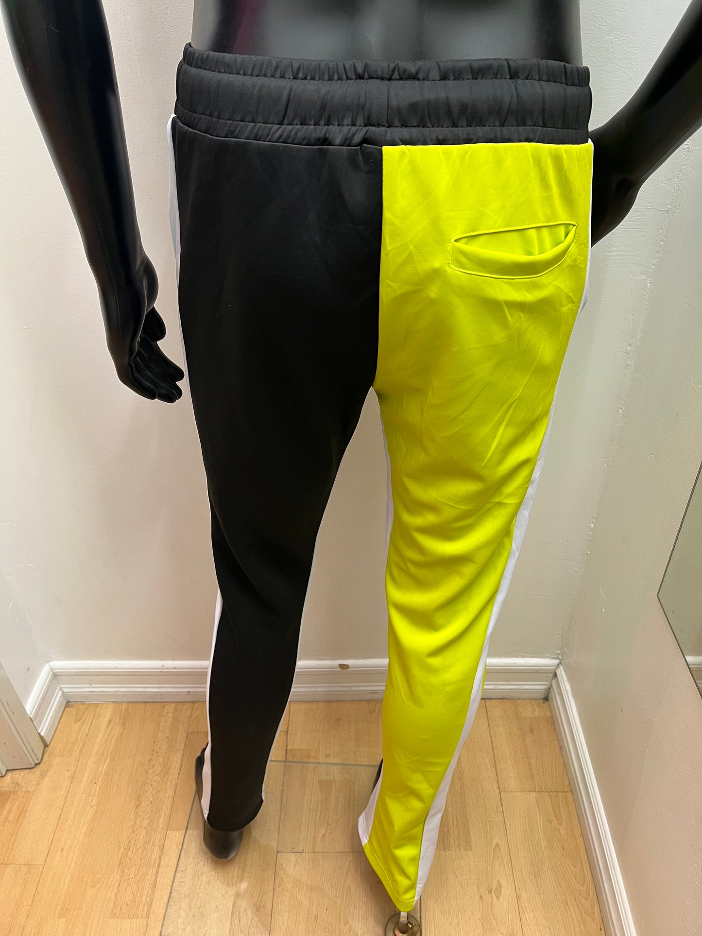 Two Tone Joggers Lime