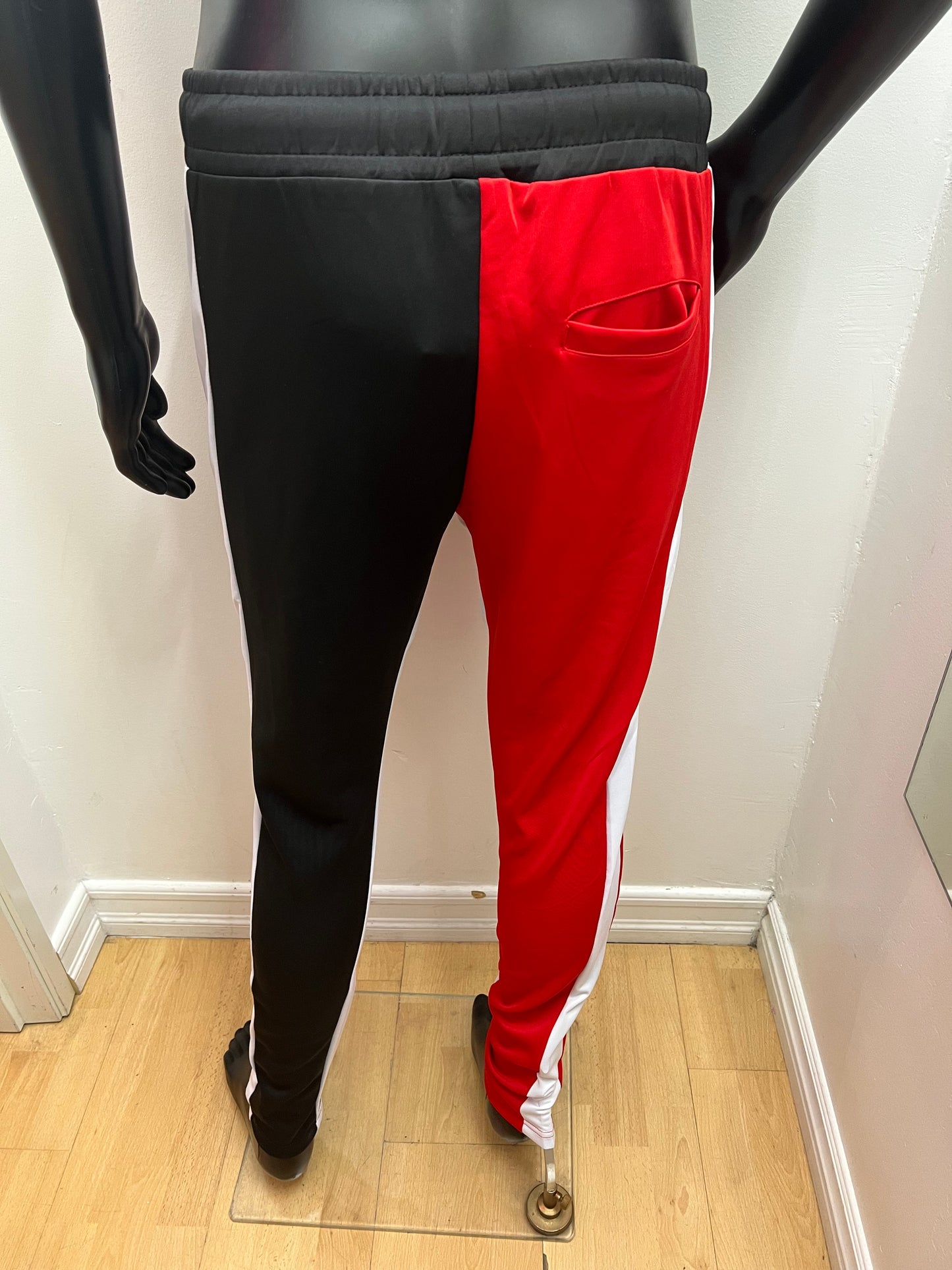 Two Tone Joggers Red