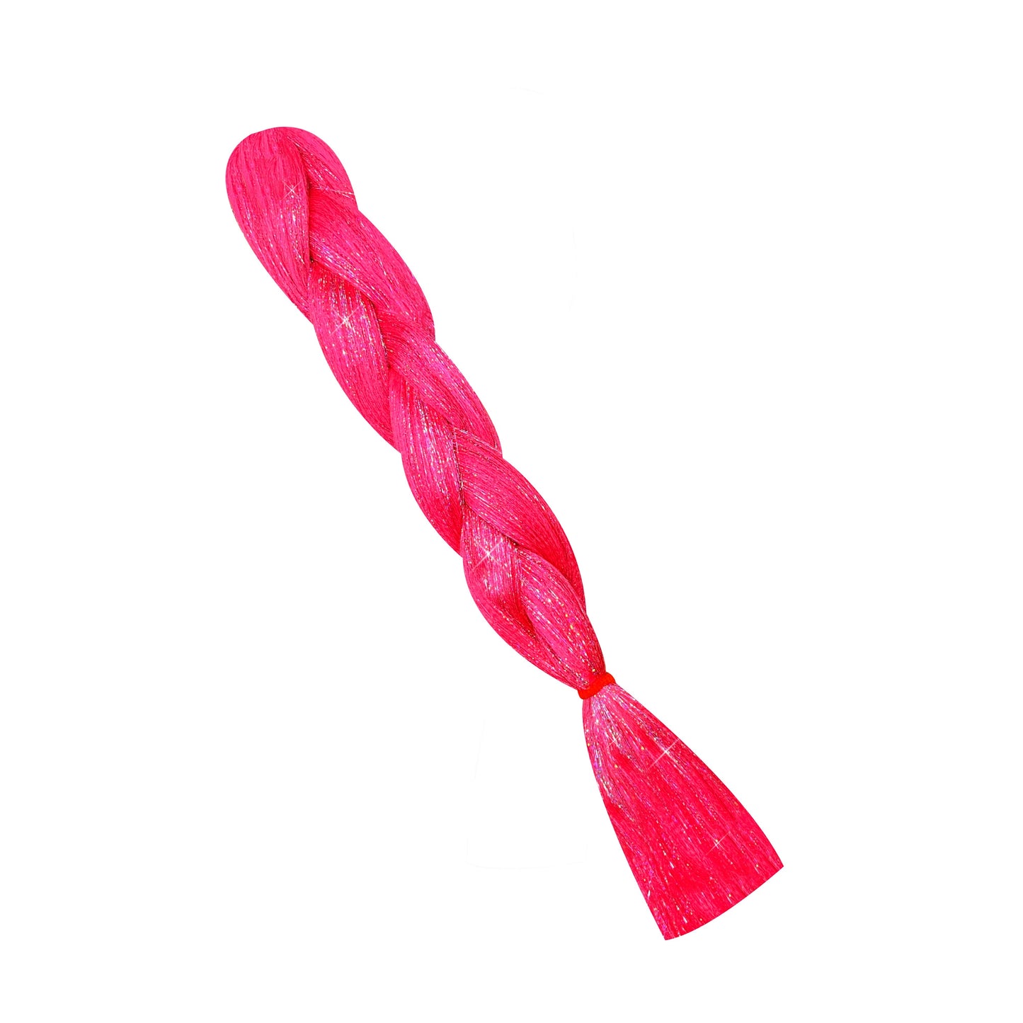 NN Hair Extension Hot Pink Tinsel