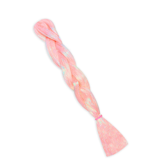 NN Hair Extension Light Pink Tinsel