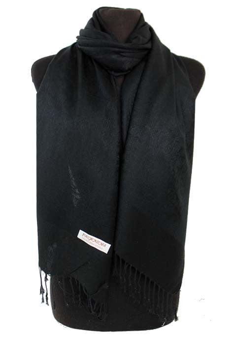 Simply Solid Pashmina Black