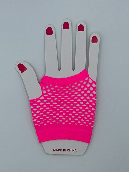 Fingerless Hand Gloves  Hot Pink