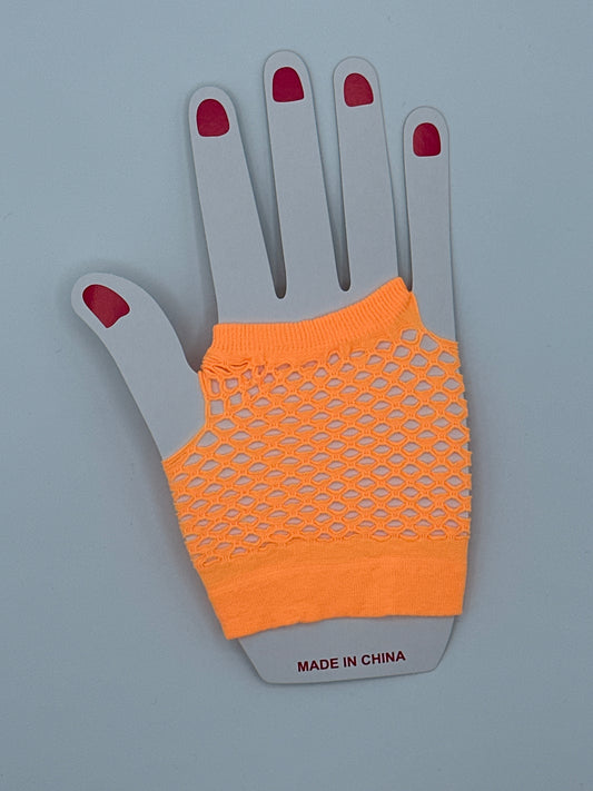 Fingerless Hand Gloves  Orange