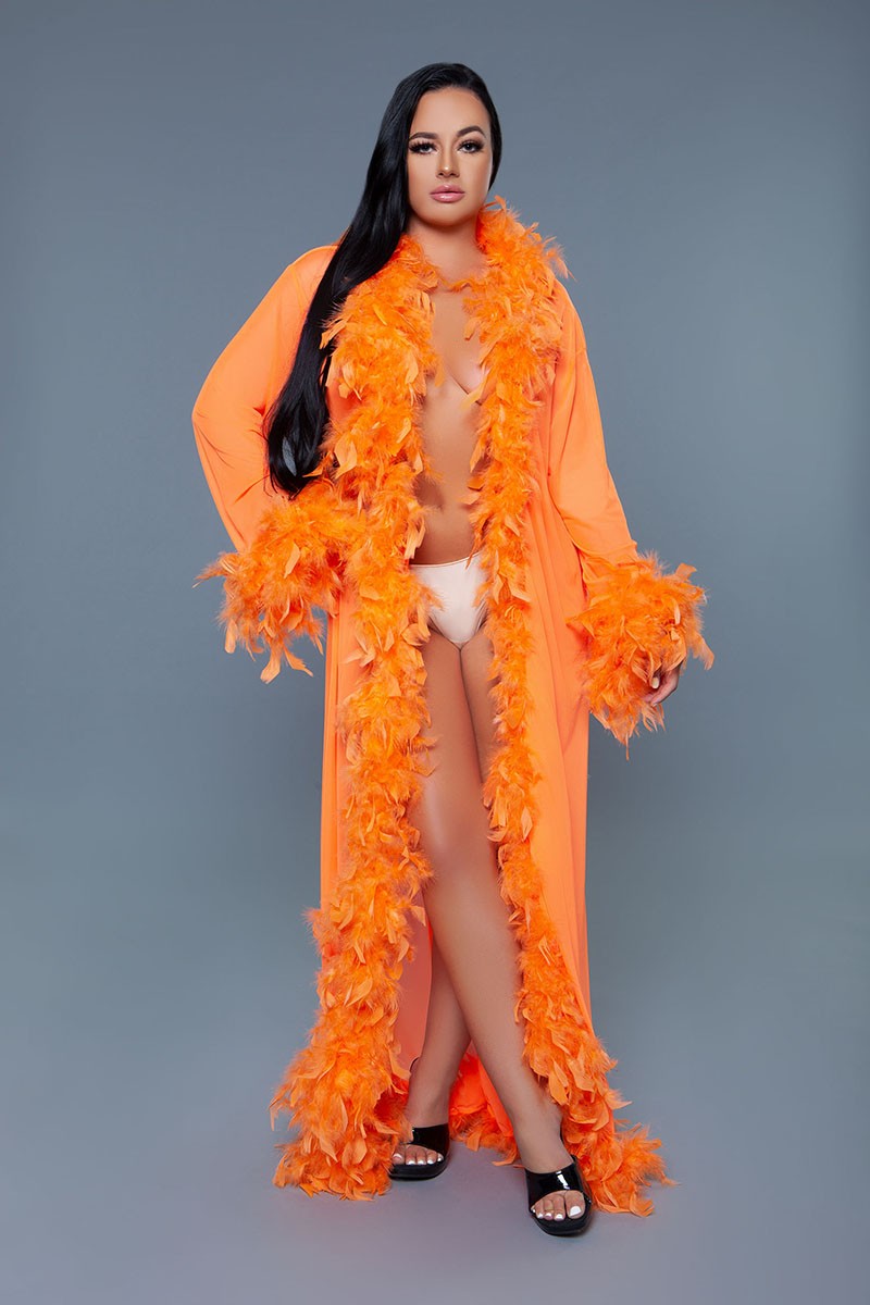 Glamour Robe  N Orange O/S